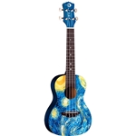 Luna UKE STR C Uke Starry Night Concert w/Gigbag